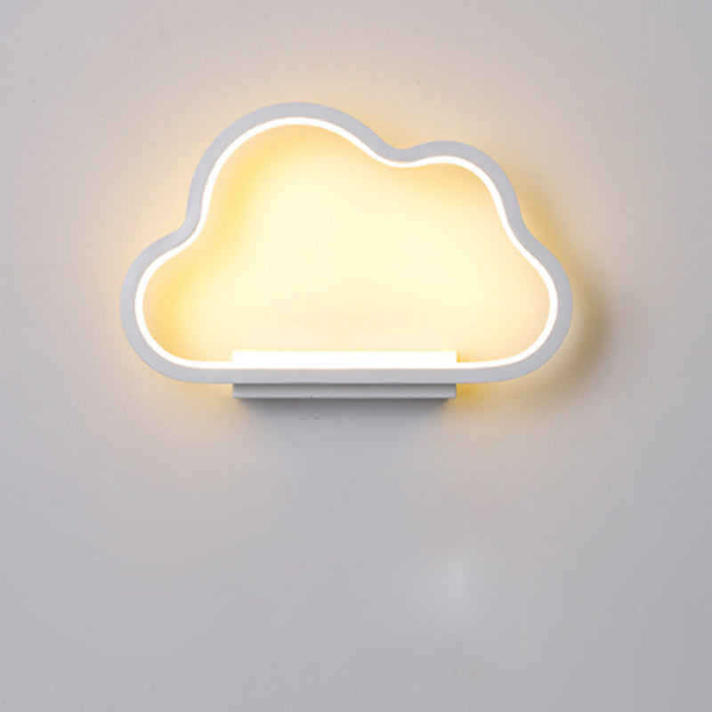 Zeitgenössische Einfachheit Aluminium Wolke Rahmen Silikon Streifen LED Kinder Wand Leuchte Lampe Für Schlafzimmer 