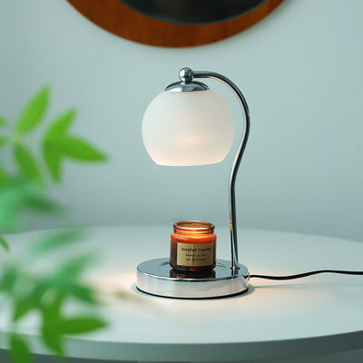 Moderne minimalistische Orb Eisen Glas 1-Licht Schmelzwachs Tischlampe für Schlafzimmer 