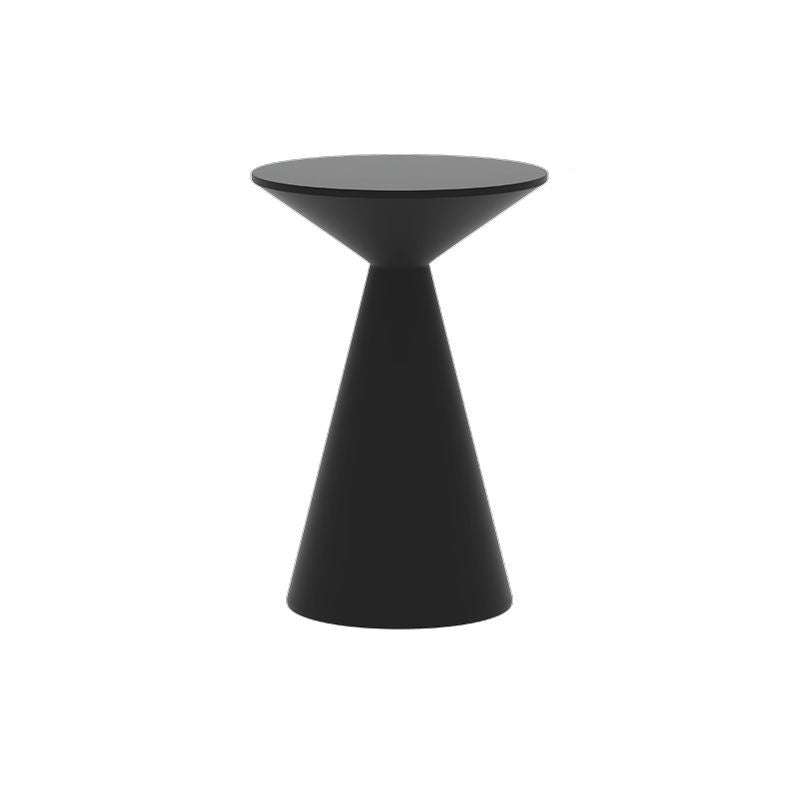 Moderner minimalistischer runder Kegel-Aluminium-Metall-Beistelltisch 1-stufig für das Wohnzimmer 