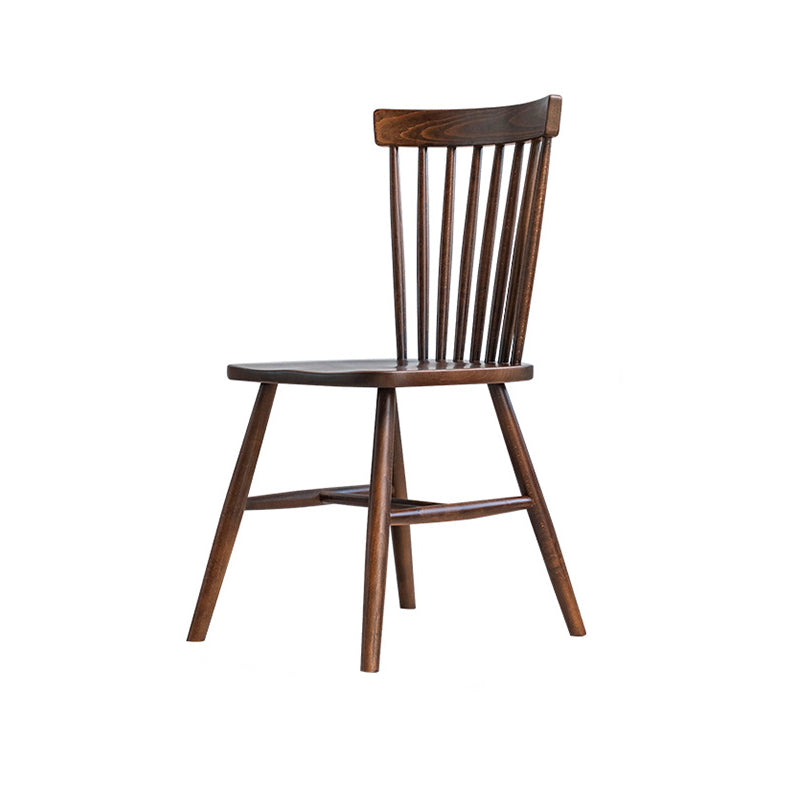 Traditional Japanese Rectangular Back Rubberwood Dining Chair Backrest For Dining Room