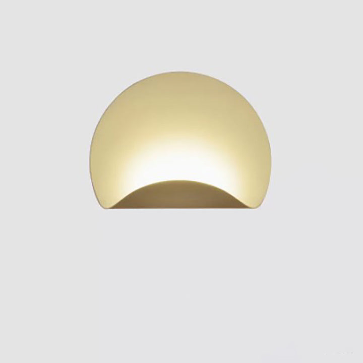 Applique murale LED en fer pliable en demi-cercle scandinave contemporain pour salon 