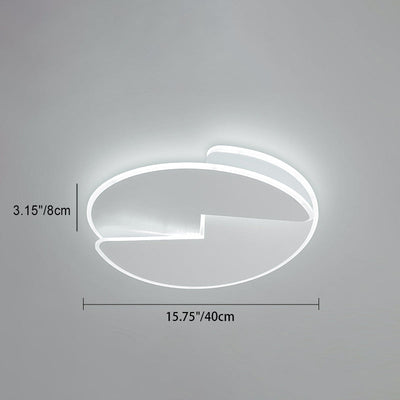 Moderne unbedeutende runde Acryl-Deckenleuchte mit Eisen-Schatten LED für Schlafzimmer 