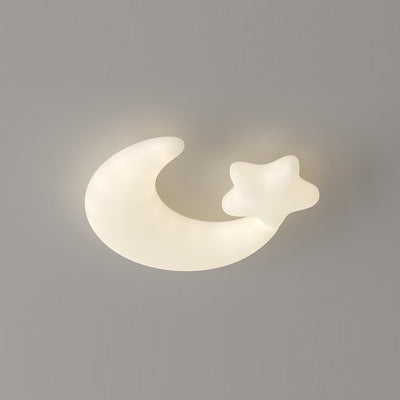 Plafonnier LED en fer PE Lune Étoile Minimaliste Moderne pour Chambre 