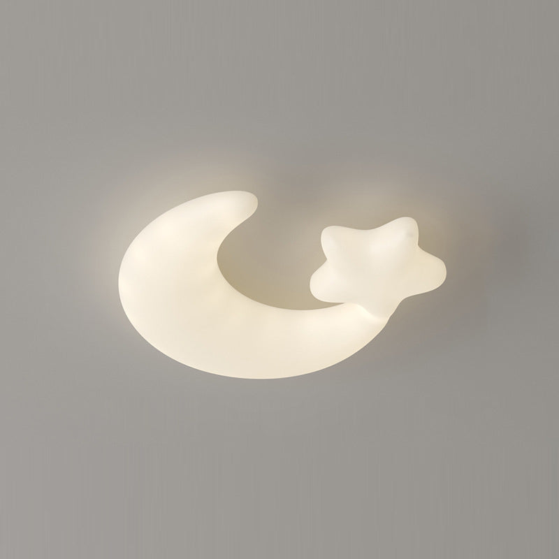 Plafonnier LED en fer PE Lune Étoile Minimaliste Moderne pour Chambre 