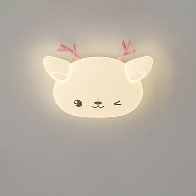 Lumière de Plafond LED Encastrée Moderne Simplicité Enfant Fer PE Cerf Elliptique Pour Chambre 