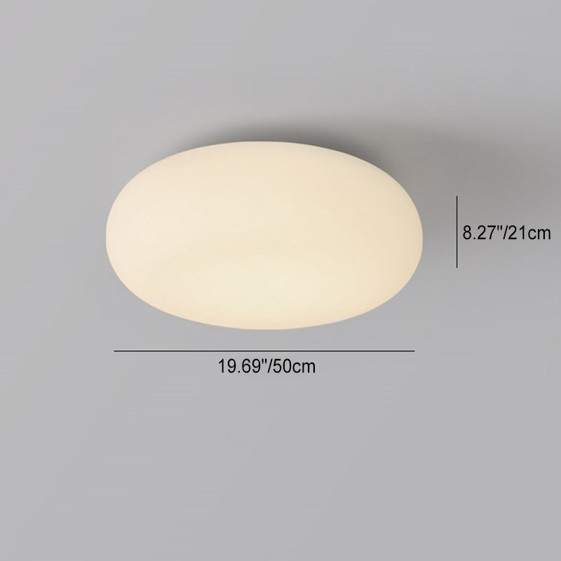 Moderne minimalistische ovale Eisen-PE-LED-Deckenleuchte für das Schlafzimmer 