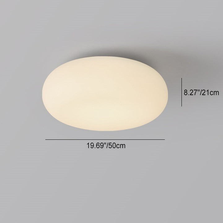 Moderne minimalistische ovale Eisen-PE-LED-Deckenleuchte für das Schlafzimmer 