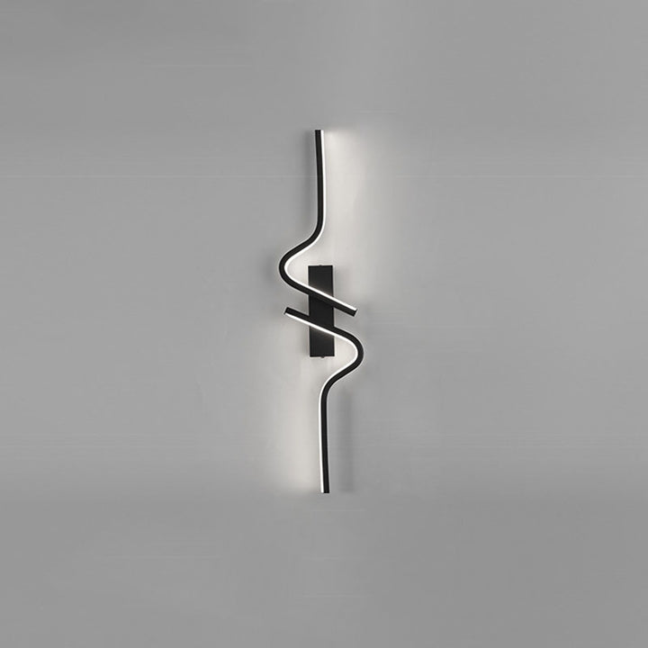 Zeitgenössische kreative Streifen Aluminium Silikongel LED Wandleuchte Lampe für Wohnzimmer 
