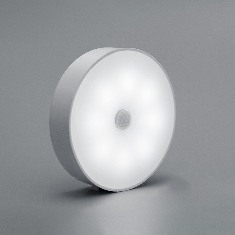 Moderne unbedeutende runde ABS wiederaufladbare Sensor-Wandleuchterlampe für Schlafzimmer 