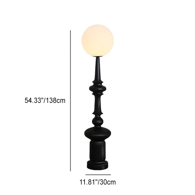 Minimalistische 1-flammige Stehlampe mit gefaltetem Schirm aus Stoff 