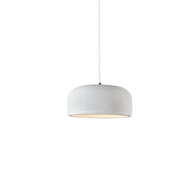 Japanese Minimalist Matte Texture Resin Dome 1-Light Pendant Light