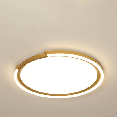 Modern Minimalist Disc Iron Acrylic Aluminum LED Flush Mount Ceiling Light