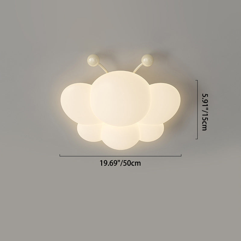 Plafonnier LED en fer PE abeille à montage affleurant pour chambre à coucher, simplicité moderne 