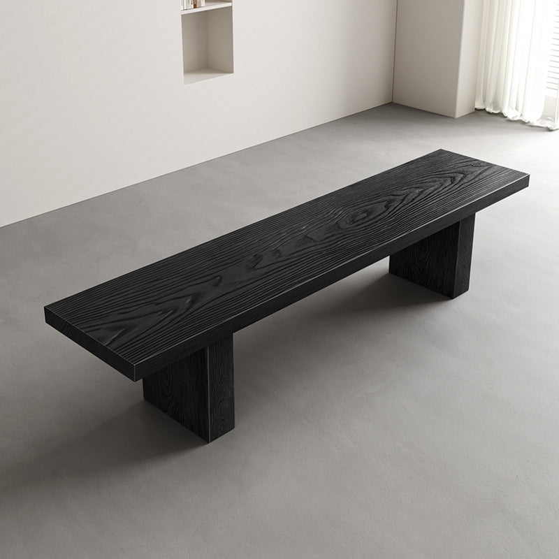 Moderne minimalistische rechteckige Bank aus Kiefernholz für das Wohnzimmer 