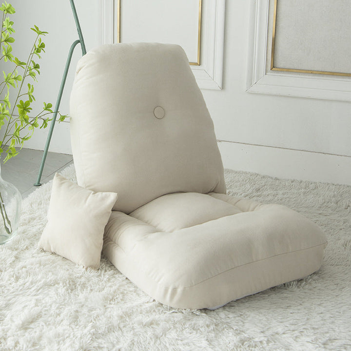Canapé rectangulaire carré sans accoudoirs en tissu minimaliste moderne en coton brossé carbone pour chambre 