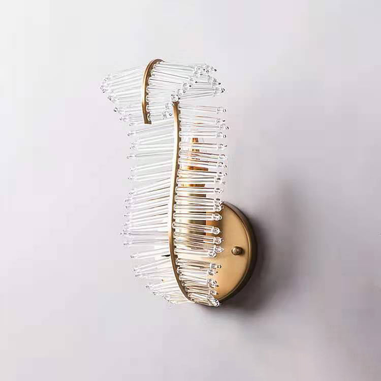 Zeitgenössische kreative Blatt Eisen Glas 1/2 Licht Wandleuchte Lampe für Wohnzimmer 