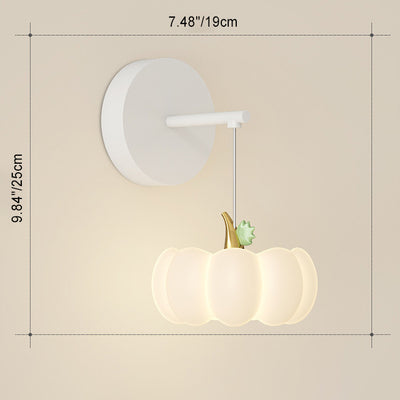 Éclairage semi-encastré LED en fer PE à base de disque en forme de citrouille minimaliste moderne pour chambre 