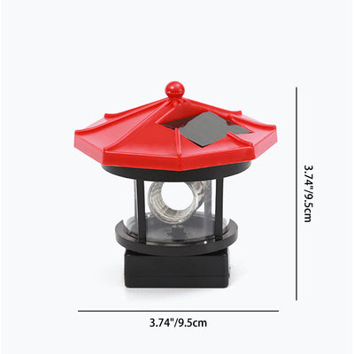 Phare LED ABS PP étanche solaire de simplicité moderne, éclairage paysager, lumière extérieure pour Patio extérieur 