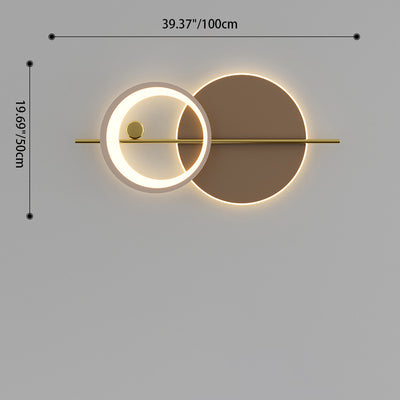 Moderne minimalistische runde Eisen Acryl LED Wandleuchte Lampe für Schlafzimmer 