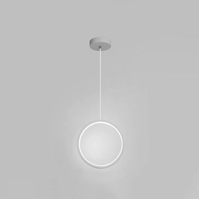 Moderne minimalistische runde Eisen-Acryl-LED-Kronleuchter für das Schlafzimmer 