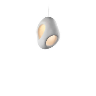 Lámpara colgante de 1 luz de escultura de poliestireno con forma especial creativa minimalista japonesa 