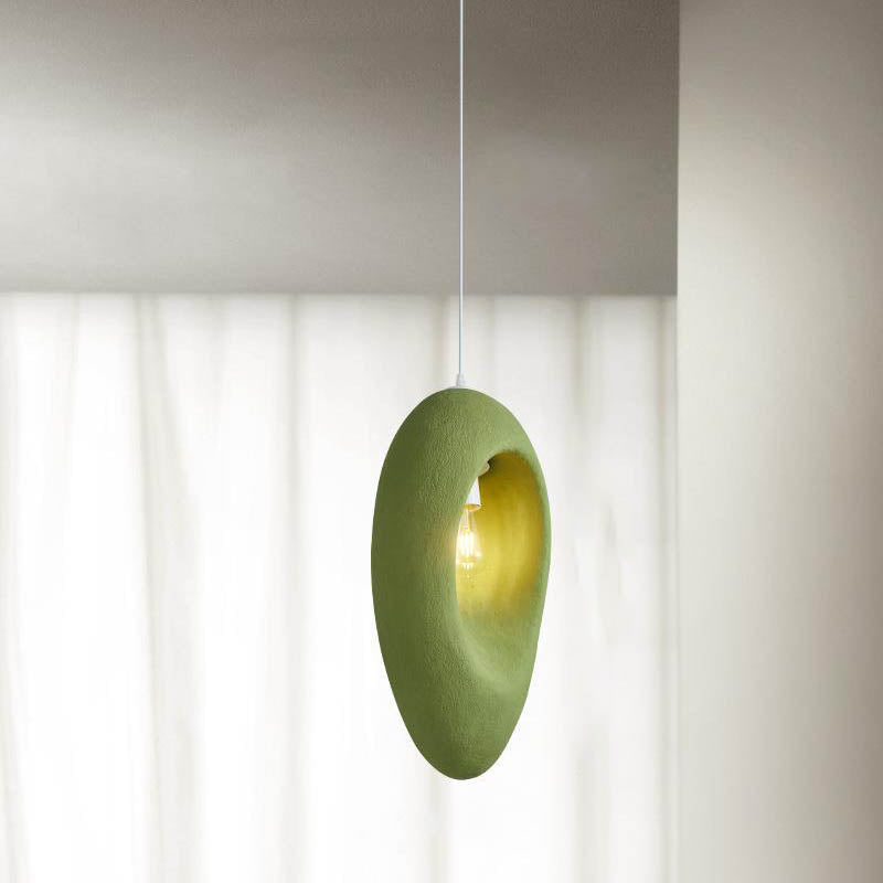 Contemporary Creative Avocado High-Density Polystyrene 1-Light Pendant Light For Bedroom