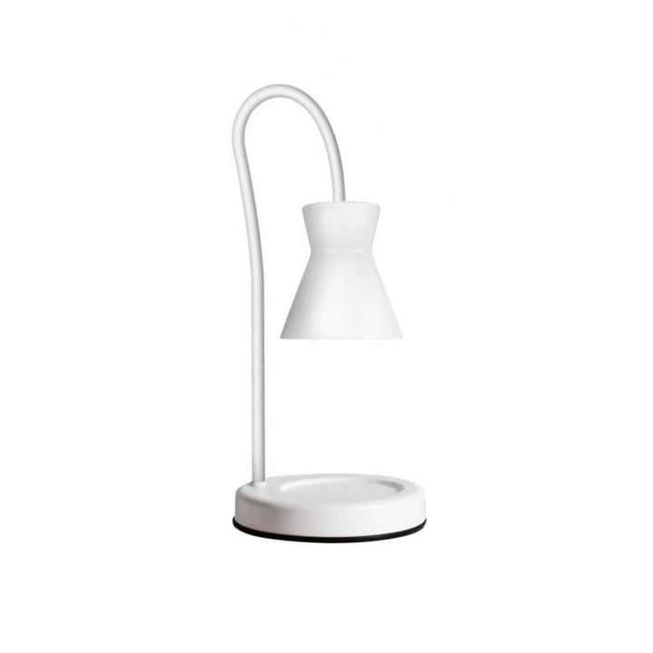 Moderna lámpara de mesa de metal minimalista con soporte ajustable de reloj de arena de 2 luces para derretir cera junto a la cama 