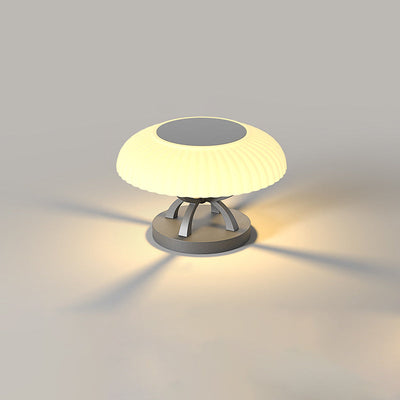 مصباح LED لتصميم الفطر من الفولاذ المقاوم للصدأ المقاوم للماء الصناعي المعاصر لإنارة المناظر الطبيعية للحدائق الخارجية 
