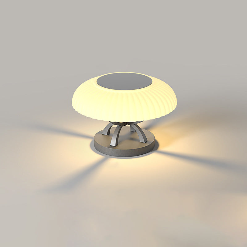 مصباح LED لتصميم الفطر من الفولاذ المقاوم للصدأ المقاوم للماء الصناعي المعاصر لإنارة المناظر الطبيعية للحدائق الخارجية 