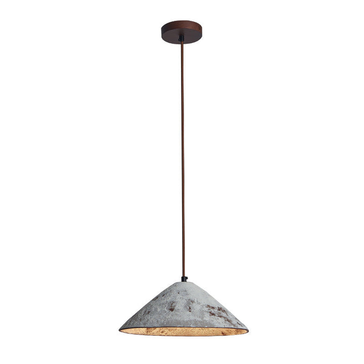 Suspension luminaire à 1 lumière avec abat-jour conique en céramique fait main et vintage traditionnel pour salle à manger 