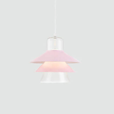 Nordic Minimalist Multi-Layer Cone Glass Hardware 1-Light Pendant Light