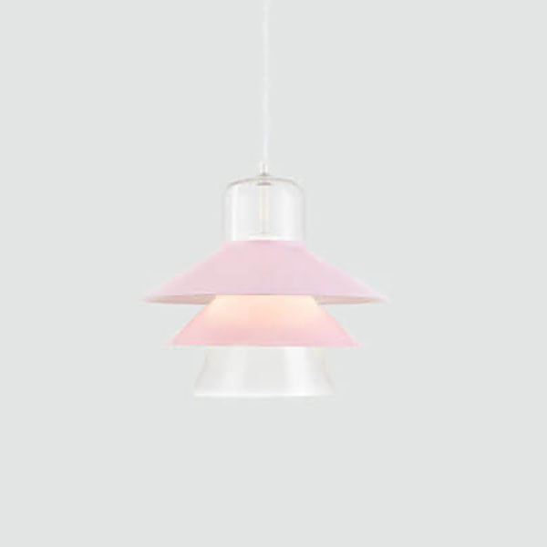 Nordic Minimalist Multi-Layer Cone Glass Hardware 1-Light Pendant Light