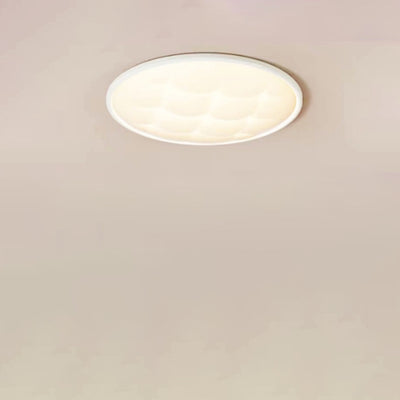 Luz de techo LED empotrada de PVC de hierro con celosía redonda minimalista moderna para dormitorio 