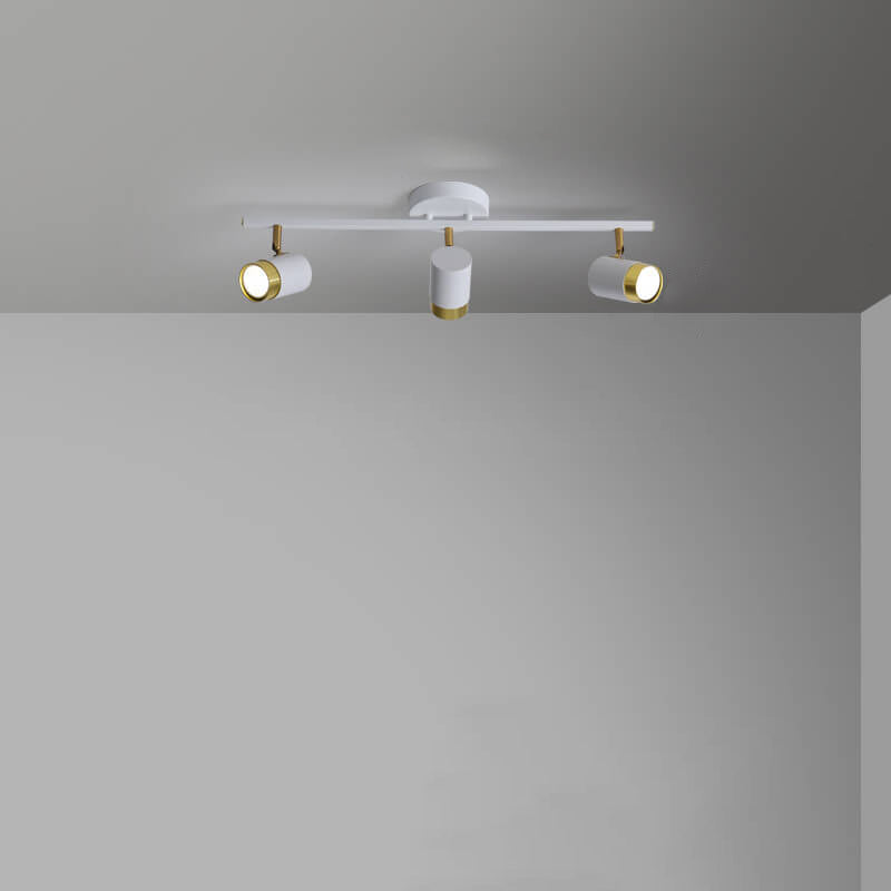 Moderne kreative Acryl-Track-Spotlight LED-Deckenleuchte mit halb bündigem Einbau 