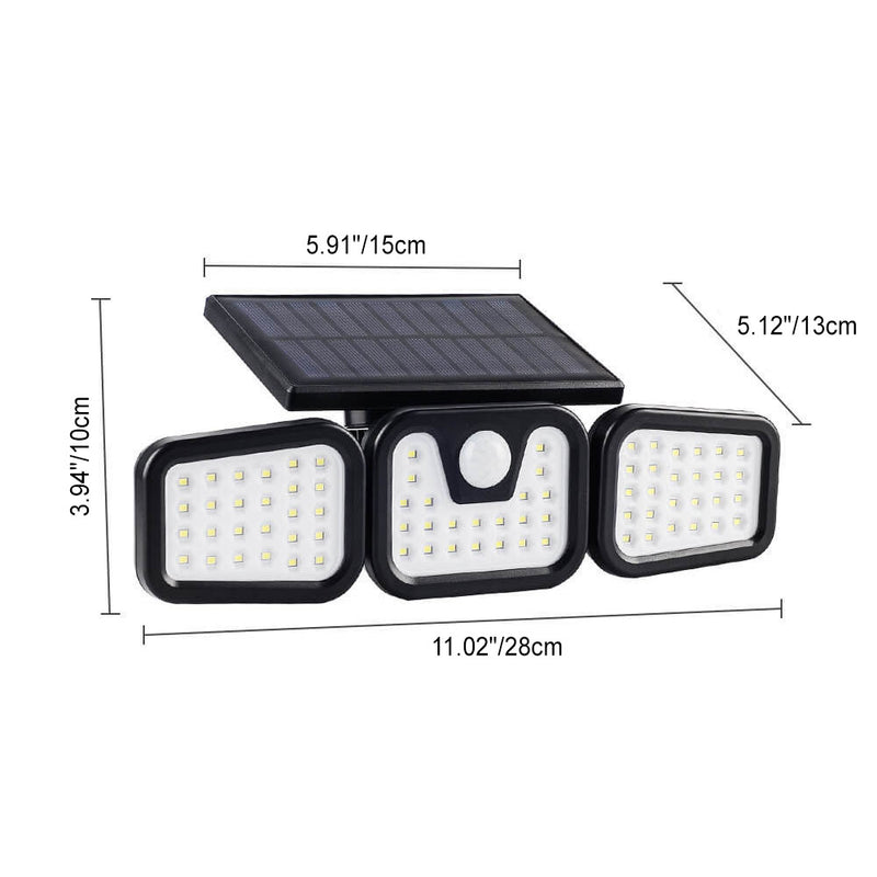 Solar Outdoor Patio Induction Super Bright LED Waterproof Area Wall Sconce Lamp
