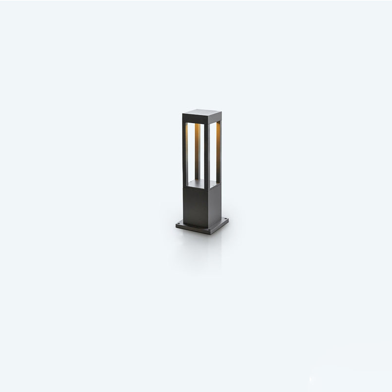 Luz de paisaje LED de aluminio cuadrado cilíndrico impermeable minimalista moderno para jardín 