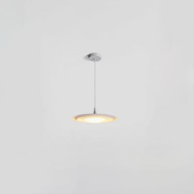 Moderne minimalistische runde Wasser-Kräuselung Acryl Eisen LED Pendelleuchte für Schlafzimmer 