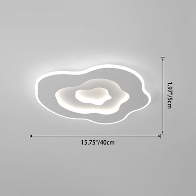 Lustre Plafonnier LED en Acrylique et Fer Minimaliste Moderne pour Salon 