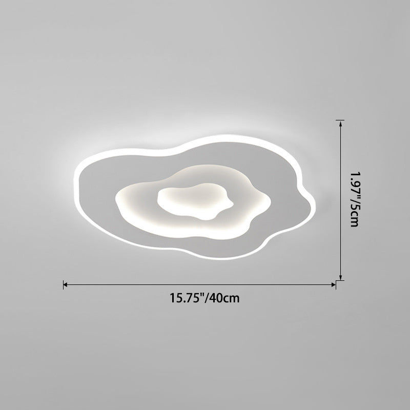 Lustre Plafonnier LED en Acrylique et Fer Minimaliste Moderne pour Salon 