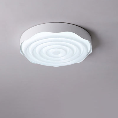 ضوء سقف LED مثبت على السطح من الأكريليك والحديد بتصميم مربع هندسي ونسيج تموج الماء الحديث البسيط لغرفة النوم 