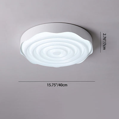 ضوء سقف LED مثبت على السطح من الأكريليك والحديد بتصميم مربع هندسي ونسيج تموج الماء الحديث البسيط لغرفة النوم 