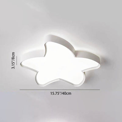 Luz de techo LED de montaje empotrado con pantalla de estrella de hierro acrílico de simplicidad moderna para sala de estar 