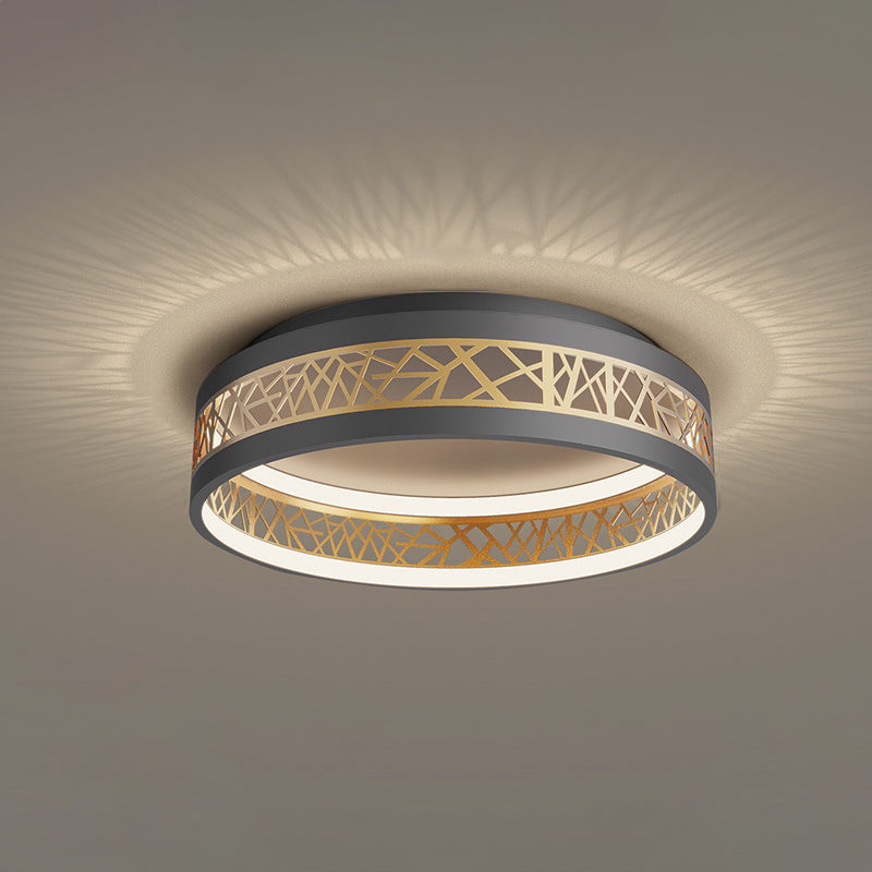 Plafonnier LED au design creux en forme de nid d&