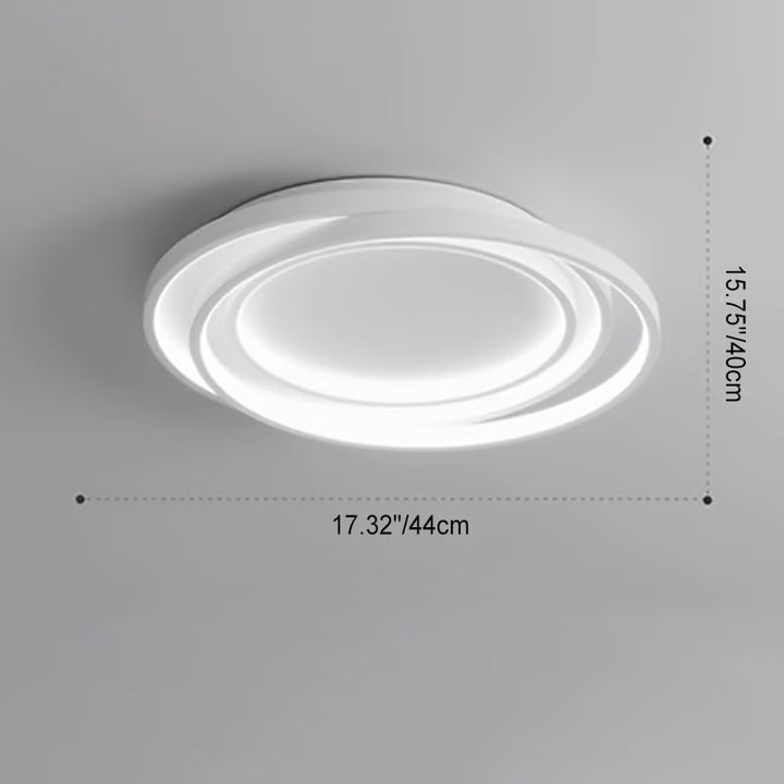 Moderne minimalistische runde Kreis Eisen LED Unterputz Deckenleuchte für Schlafzimmer 