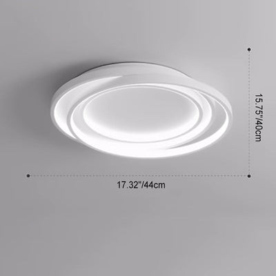 Modern Minimalist Round Circle Iron LED Flush Mount Ceiling Light For Bedroom