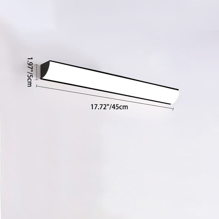 Applique murale extérieure LED en acrylique étanche minimaliste moderne en forme de bande longue pour patio extérieur 
