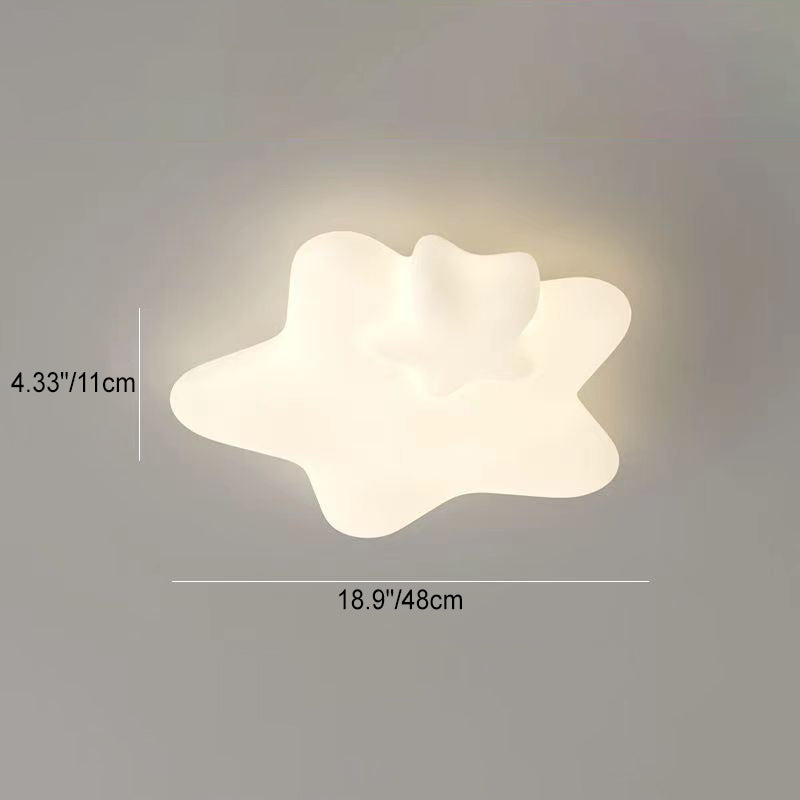 Plafonnier LED en fer en forme d&