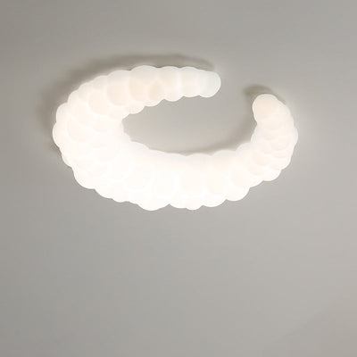 Moderna Minimalista Media Luna PE Hierro LED Luz de Techo Empotrada para Dormitorio 