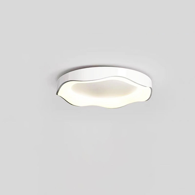 Zeitgenössische nordische runde Eisen PVC LED Unterputz-Deckenleuchte für Wohnzimmer