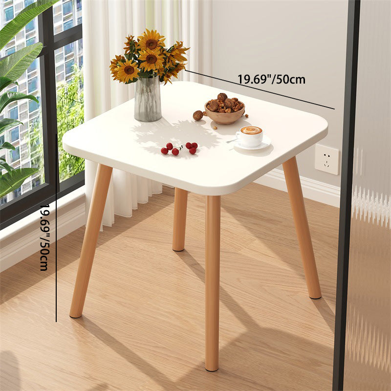 Table basse carrée moderne minimaliste en MDF et bois massif pour salon 